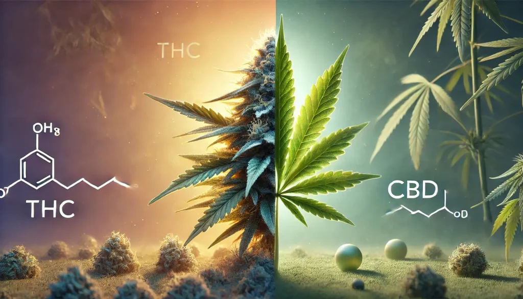 THC frente a CBD