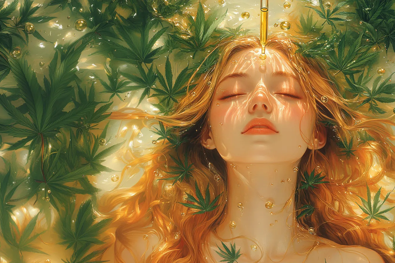L'huile de cannabis pour les cheveux